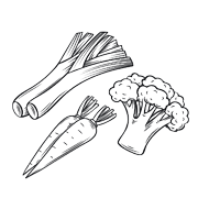 Biergarten Zum Flaucher regionales Gemüse